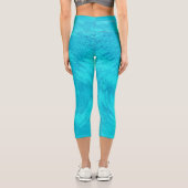 Türkiswelle Capri Leggings (Rückseite)