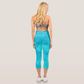 Türkiswelle Capri Leggings (Rückseite)