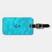 Türkiswelle Gepäckanhänger (Vorderseite horizontal)