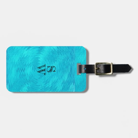 Türkiswelle Gepäckanhänger (Vorderseite horizontal)