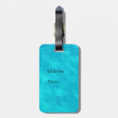 Türkiswelle Gepäckanhänger (Rückseite vertikal)