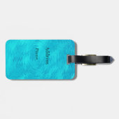 Türkiswelle Gepäckanhänger (Rückseite horizontal)