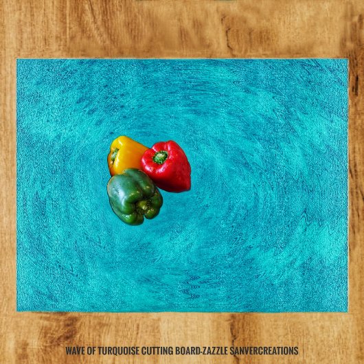 Türkiswelle Schneidebrett
