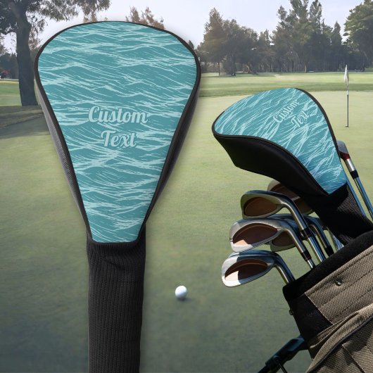 Türkiswellen-Muster Golf Headcover
