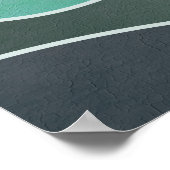 Türkiswelt Landschaft Poster (Ecke)