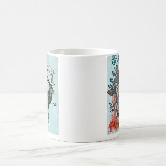 Türkiswild im Pilzwald 2 Kaffeetasse (Mittel)