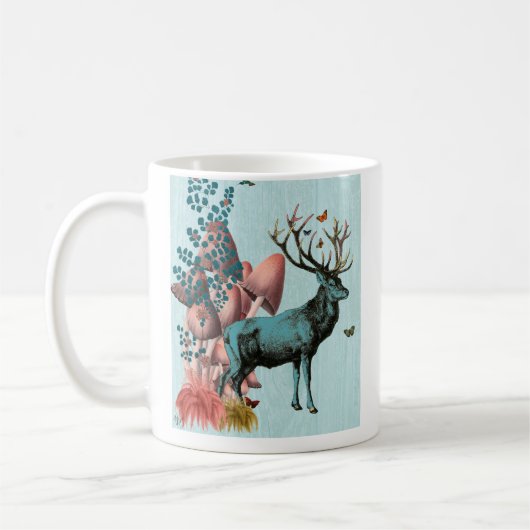 Türkiswild im Pilzwald 2 Kaffeetasse (Links)