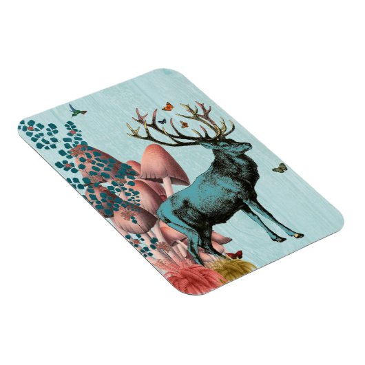 Türkiswild im Pilzwald 2 Magnet (Rechte Seite)