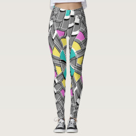 Türkiswirl - leggings