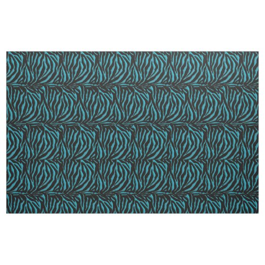Türkiszebra-Tierdruck-Gewebe Stoff (Fat Quarter (45,7 x 55,9 cm))