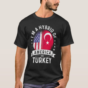 Turkiye American Patriot Ground Flag Spaß T-Shirt