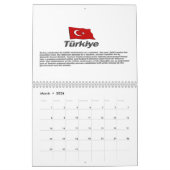 Turkiye Calender 100. Jahrestag der Republik Kalender (Mär 2026)