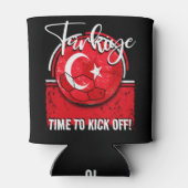 Türkiye-Flagge, türkischer Sportfan Dosenkühler (Rückseite)