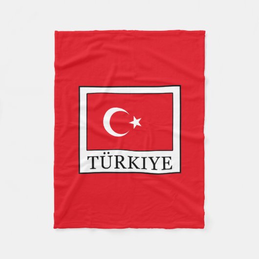 Türkiye Fleecedecke (Vorderseite)