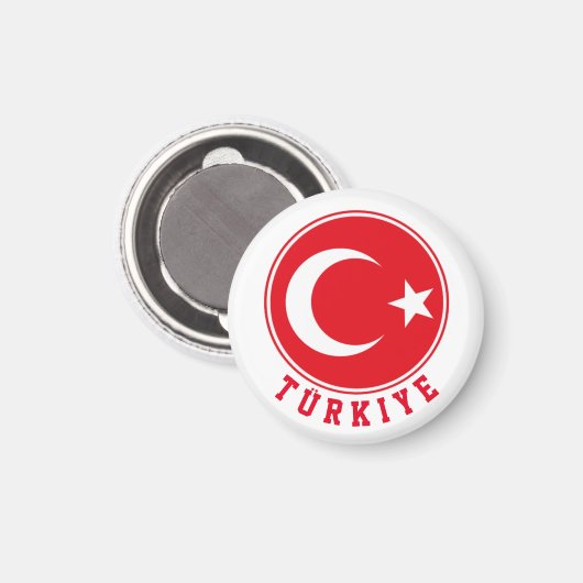 Türkiye Magnet (Vorderseite/Rückseite)