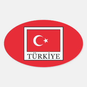 Türkiye Ovaler Aufkleber