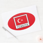 Türkiye Ovaler Aufkleber (Umschlag)