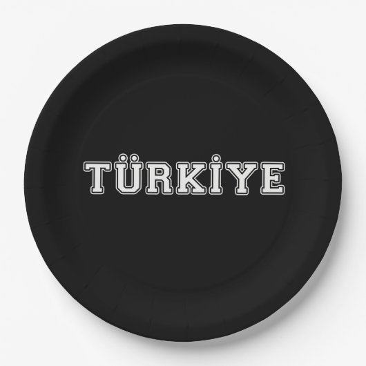 Türkiye Pappteller (Vorderseite)
