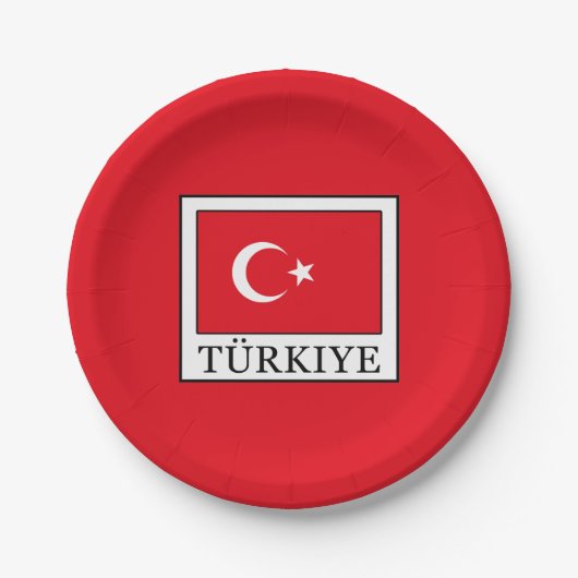 Türkiye Pappteller (Vorderseite)