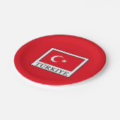 Türkiye Pappteller (Schrägansicht)