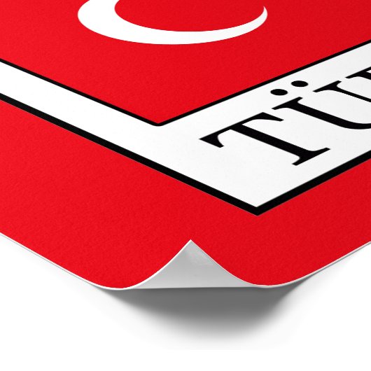 Türkiye Poster (Ecke)