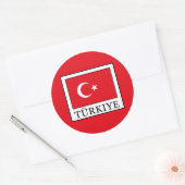 Türkiye Runder Aufkleber (Umschlag)