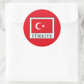 Türkiye Runder Aufkleber (Tasche)