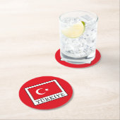 Türkiye Runder Pappuntersetzer (Vor Ort)