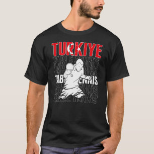 Turkiye Tischtennis unterstützen Türkei Ping Pong  T-Shirt