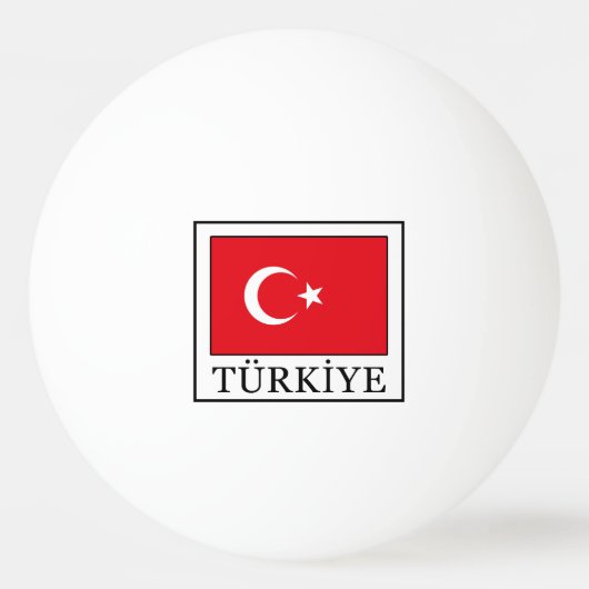 Türkiye Tischtennisball (Vorderseite)
