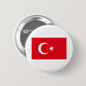 Türkiye - Türkische Flagge Button (Vorne & Hinten)