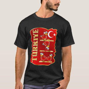 TÜRKIYE TÜRKISCHE FLAGGE HUHN TRUTHÜHN T-Shirt