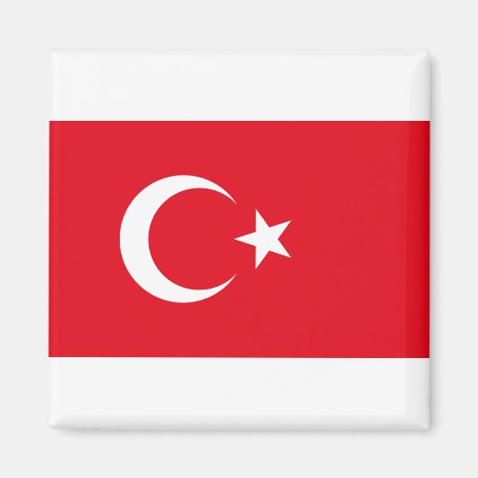 Türkiye - Türkische Flagge Magnet (Vorne)