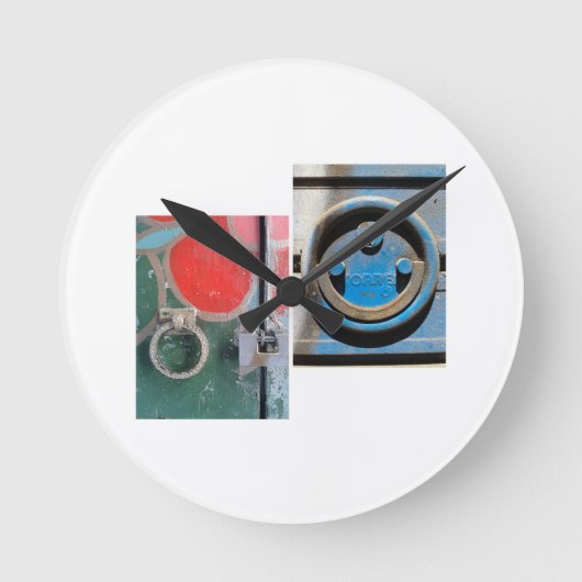 Türkleber Runde Wanduhr (Vorderseite)