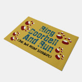 Türklingel klingeln und laufen fußmatte (Schrägansicht)