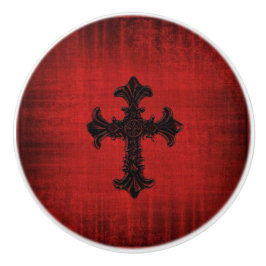 Türklinke oder Schublade im gotischen Stil Keramikknauf