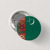 Turkmenistan Button (Vorne & Hinten)