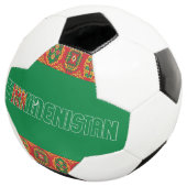 Turkmenistan Flag Adortable Patriotic Fußball (Dreiviertel)