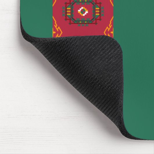 Turkmenistan Flag Mousepad (Ecke)