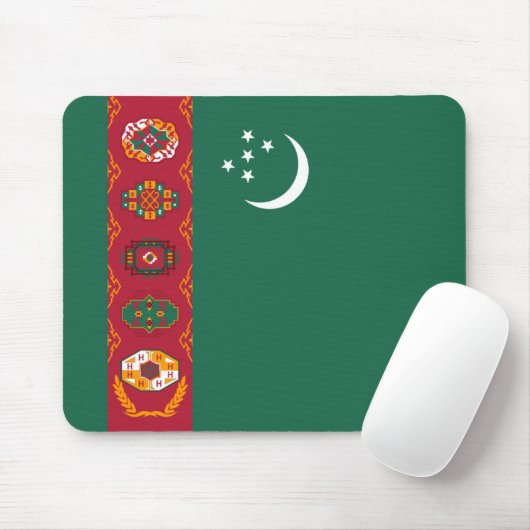 Turkmenistan Flag Mousepad (Mit Mouse)