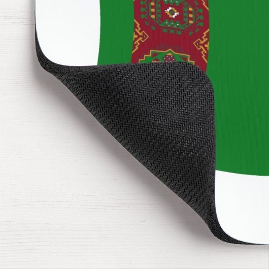 Turkmenistan Flag Mousepad (Ecke)