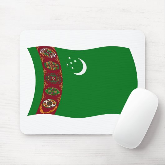 Turkmenistan Flag Mousepad (Mit Mouse)