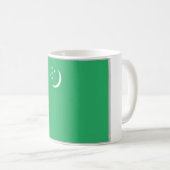 Turkmenistan - Flagge Kaffeetasse (VorderseiteRechts)