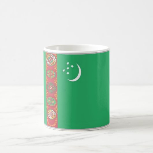 Turkmenistan - Flagge Kaffeetasse (Mittel)