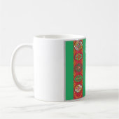 Turkmenistan - Flagge Kaffeetasse (Links)