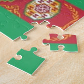 Turkmenistan - Flagge Puzzle (Seite)