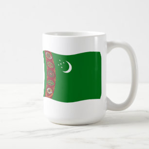 Turkmenistan-Flagge-Tasse Kaffeetasse