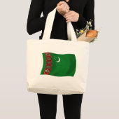 Turkmenistan Flagge Totbeutel Jumbo Stoffbeutel (Vorderseite (Produkt))