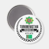 Turkmenistan Magnet (Vorderseite/Rückseite)