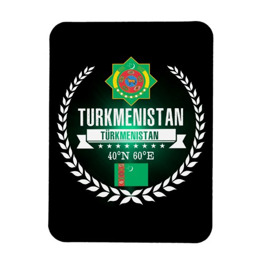 Turkmenistan Magnet (Vertikal)